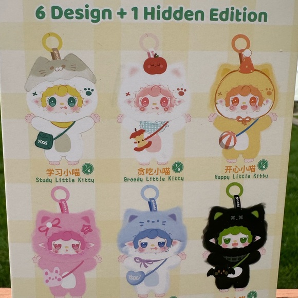 Yooki Meow Meow Kindergarten Kitty Vinyl Face Plush Pendant New V2 blind 🧡 💛 - Picture 4 of 8